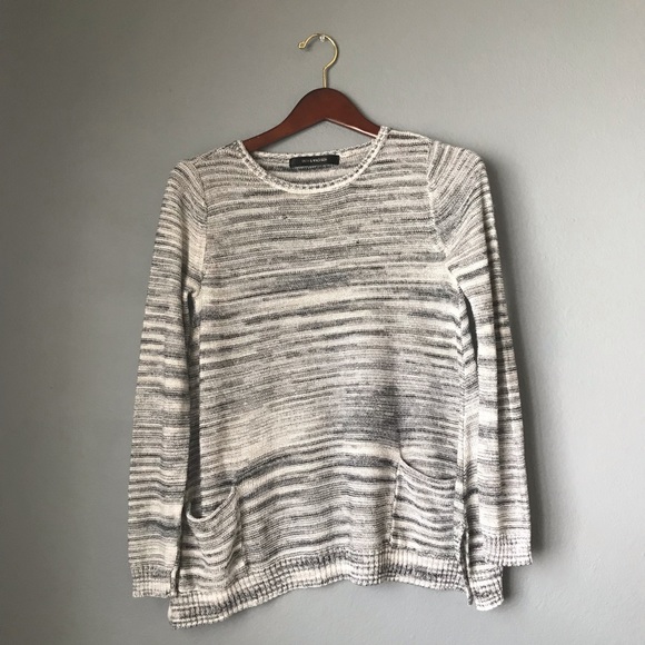 Heathered Gray Scoop Neck Sweater - Picture 1 of 2
